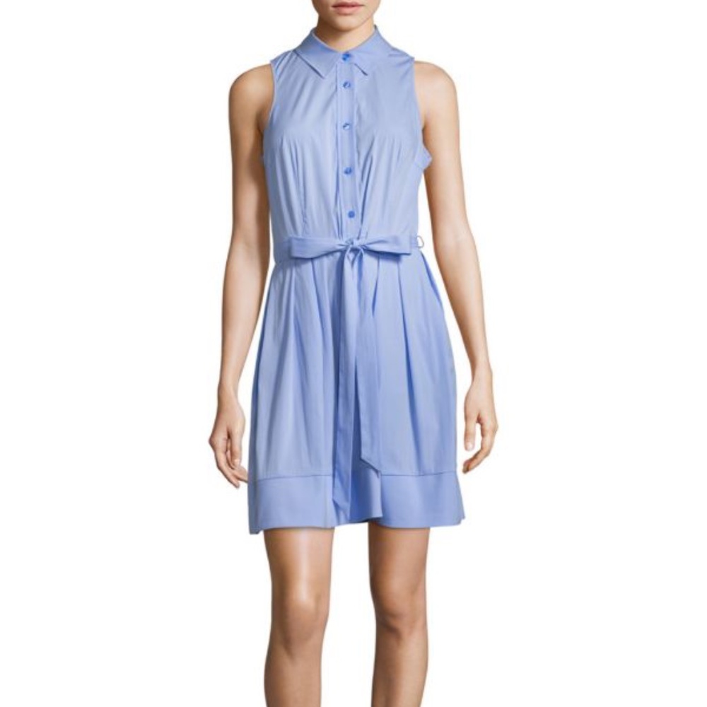 NWT Milly Sleeveless Pleated Shirt Dress